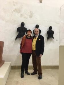 EX CONVENTO SAN FRANCESCO D'ASSISI, Siracusa 2019 - Anna Santinello e il curatore Vincenzo Sanfo